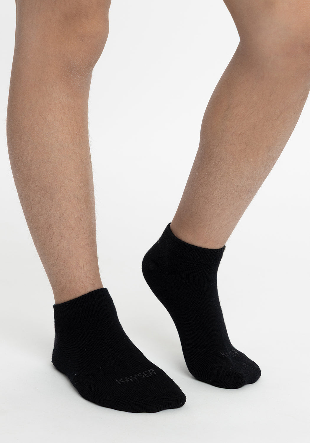 TRIPACK CALCETIN TOBILLERO DE ALGODÓN NEGRO DE UNISEX