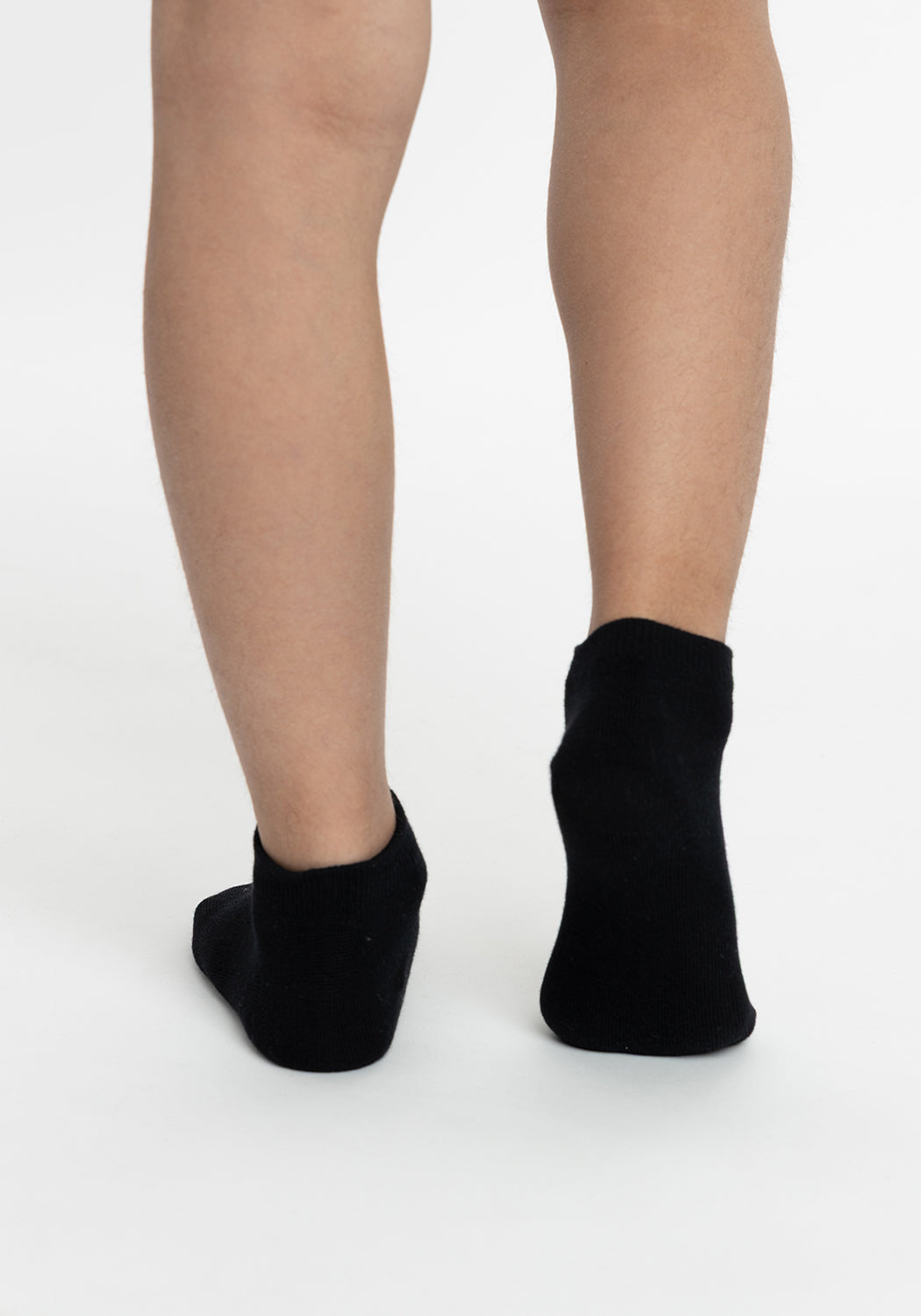 TRIPACK CALCETIN TOBILLERO DE ALGODÓN NEGRO DE UNISEX