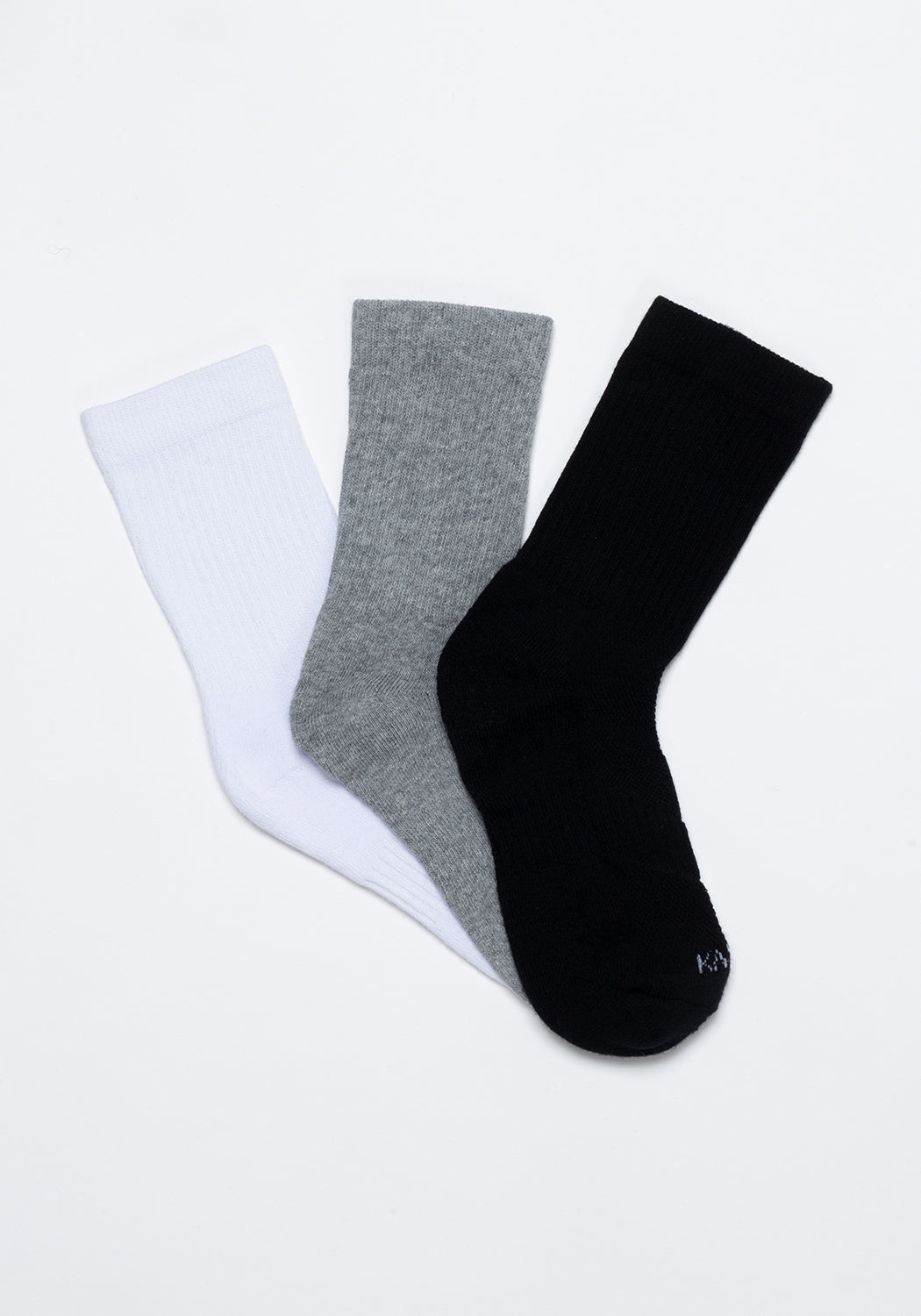 TRIPACK CALCETIN SOQUETES DE ALGODÓN NEGRO UNISEX