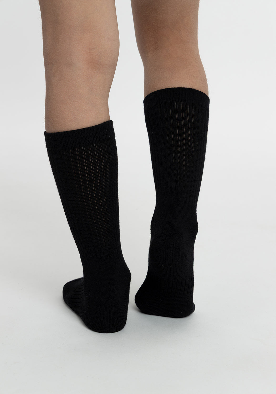 TRIPACK CALCETIN SOQUETES DE ALGODÓN NEGRO UNISEX