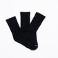 TRIPACK CALCETIN SOQUETES DE ALGODÓN NEGRO DE UNISEX