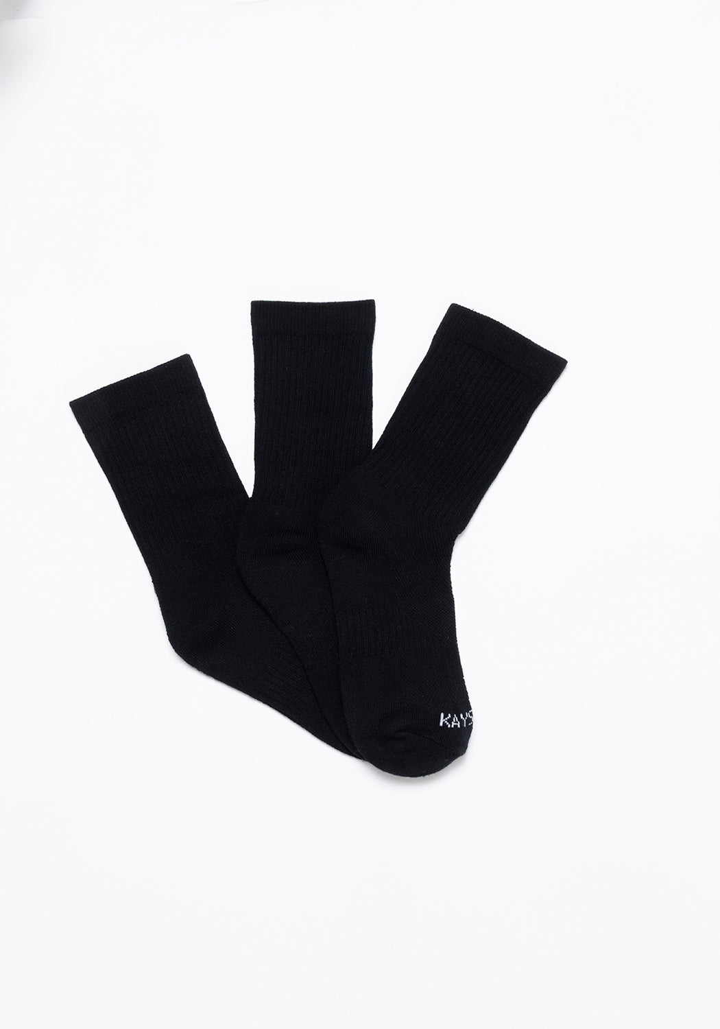 TRIPACK CALCETIN SOQUETES DE ALGODÓN NEGRO DE UNISEX