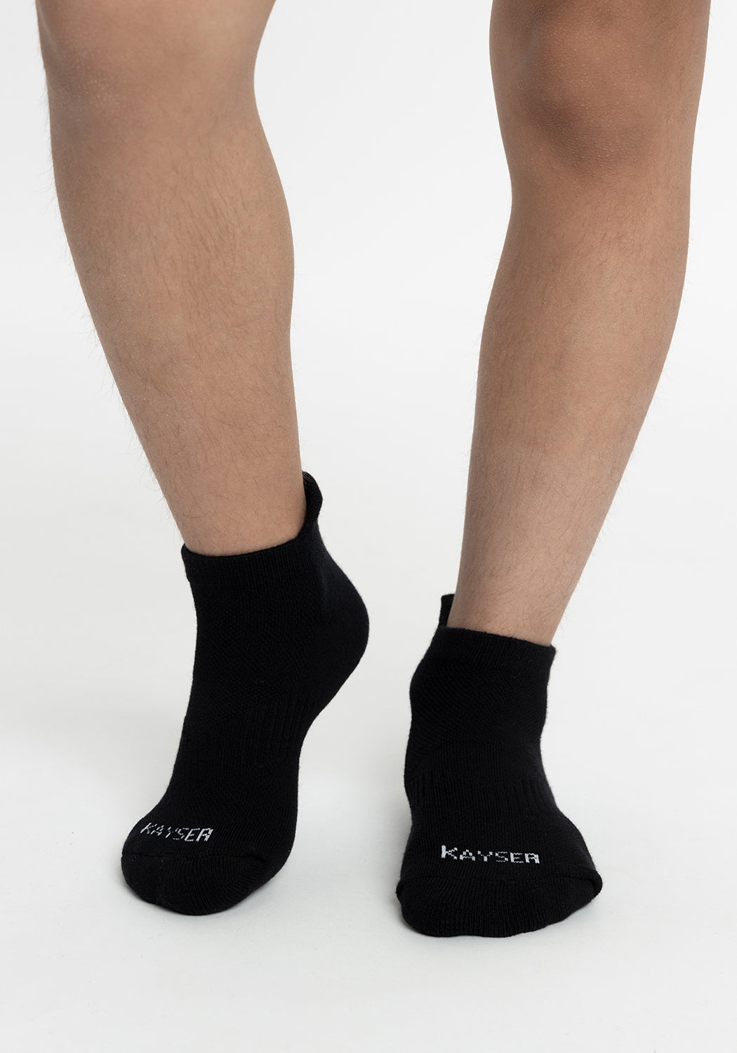 TRIPACK CALCETIN TOBILLEROS DE ALGODÓN NEGRO DE UNISEX