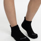 TRIPACK CALCETIN TOBILLEROS DE ALGODÓN NEGRO DE UNISEX