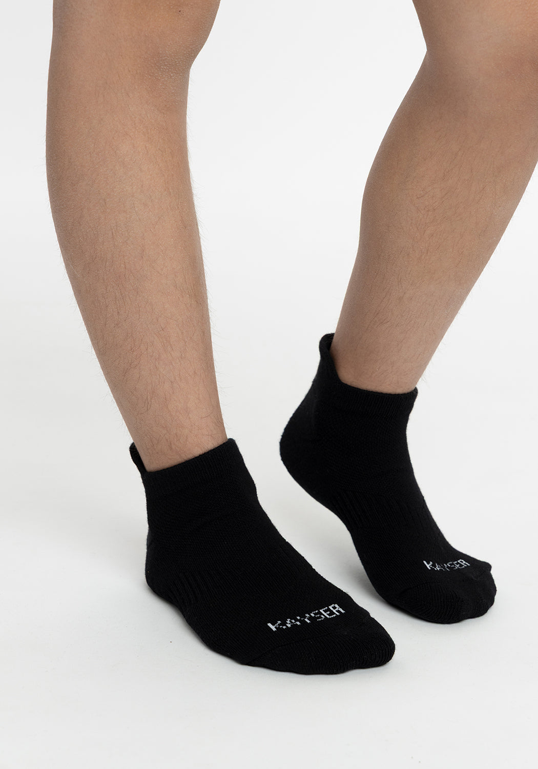 TRIPACK CALCETIN TOBILLEROS DE ALGODÓN NEGRO DE UNISEX