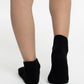 TRIPACK CALCETIN TOBILLEROS DE ALGODÓN NEGRO DE UNISEX