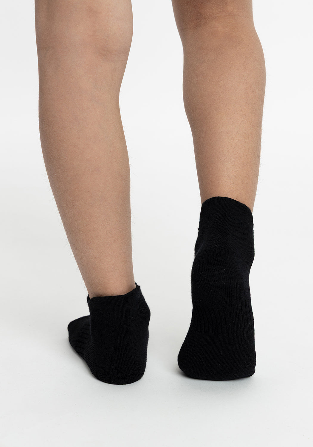 TRIPACK CALCETIN TOBILLEROS DE ALGODÓN NEGRO DE UNISEX