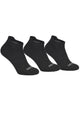 TRIPACK CALCETIN TOBILLEROS ALGODÓN NEGRO/GRIS/BLANCO UNISEX