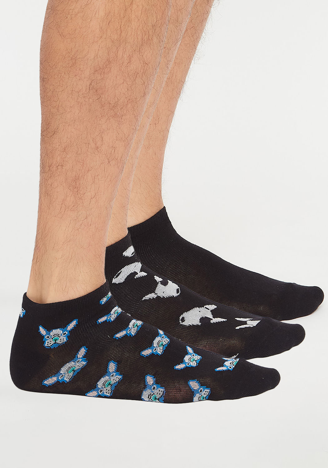 TRIPACK CALCETIN TOBILLEROS ALGODÓN