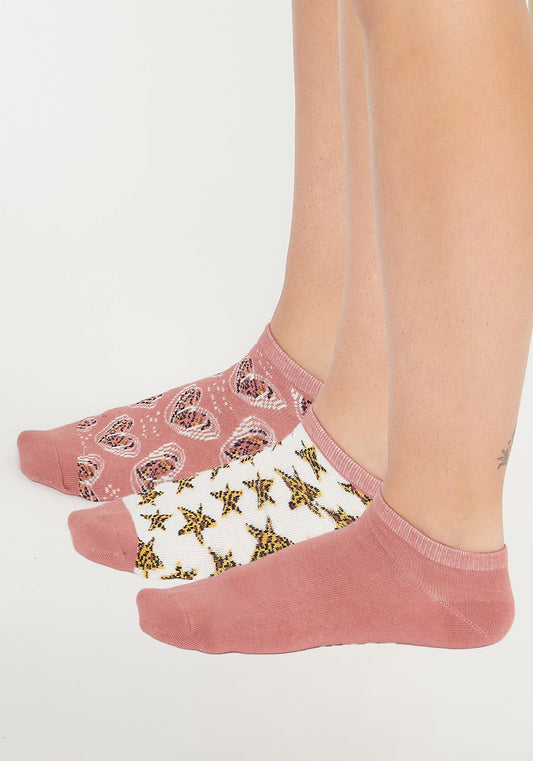 TRIPACK CALCETIN TOBILLEROS ALGODÓN