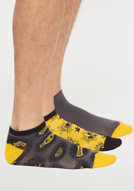 TRIPACK CALCETIN TOBILLEROS ALGODÓN