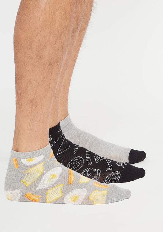 TRIPACK CALCETIN TOBILLEROS ALGODÓN