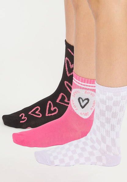 TRIPACK CALCETIN QUARTER ANKLE POLIESTER RECICLADO