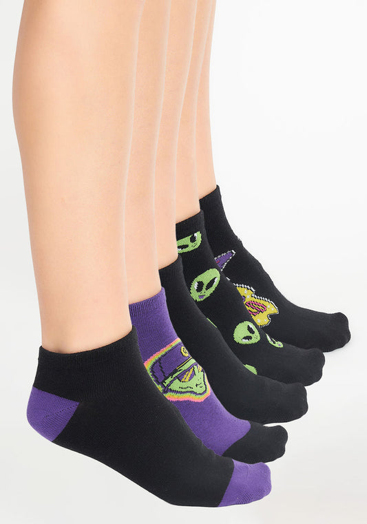 PACK 5 CALCETIN TOBILLEROS ALGODÓN