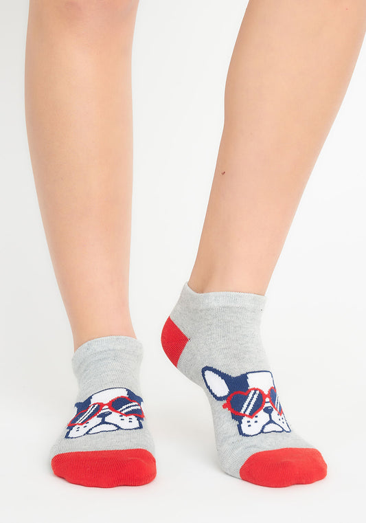 PACK 5 CALCETIN TOBILLEROS ALGODÓN