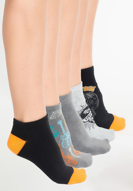 PACK 5 CALCETIN TOBILLEROS ALGODÓN