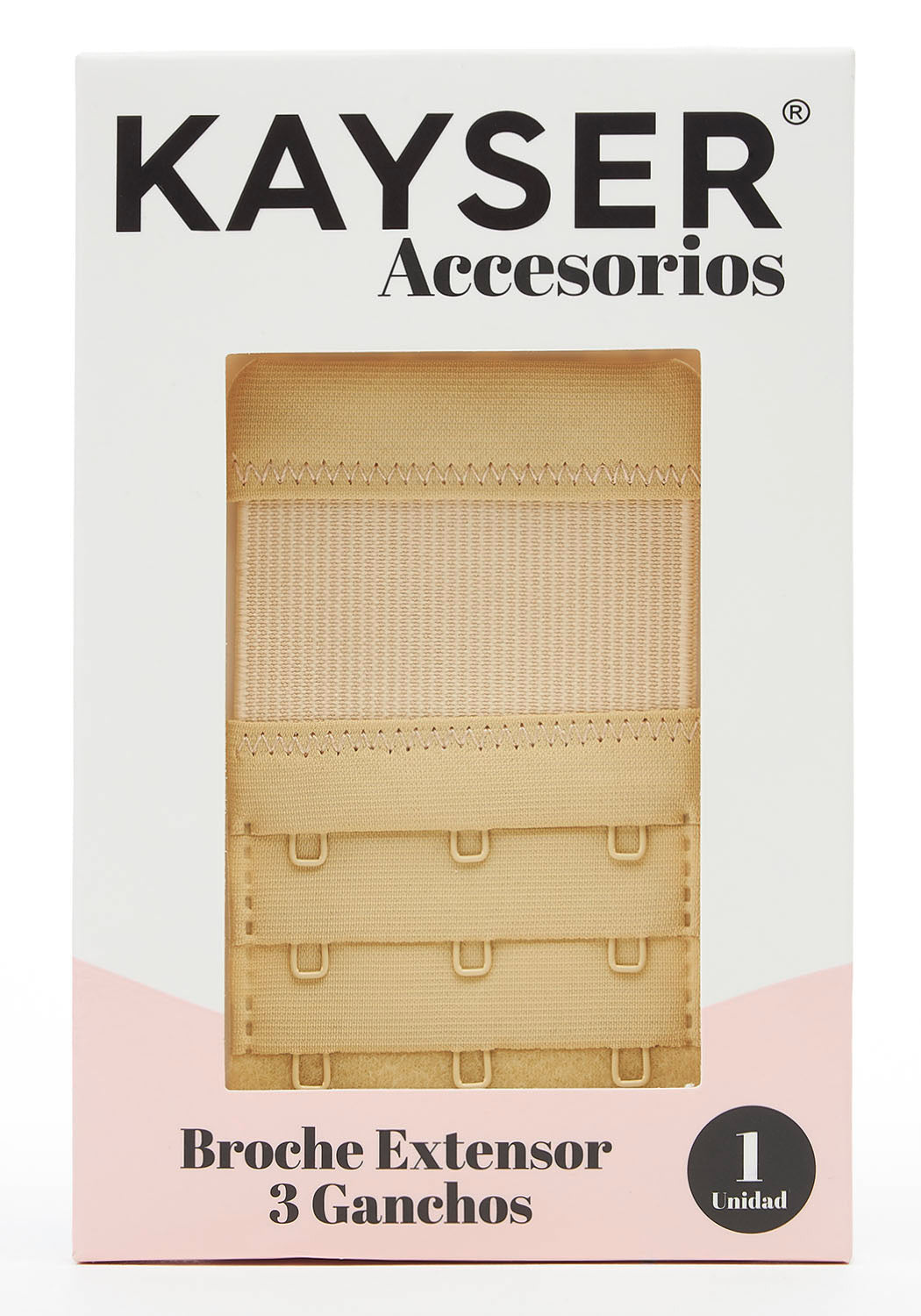 EXTENSOR DE CONTORNO CON 3 GANCHOS BEIGE DE MUJER