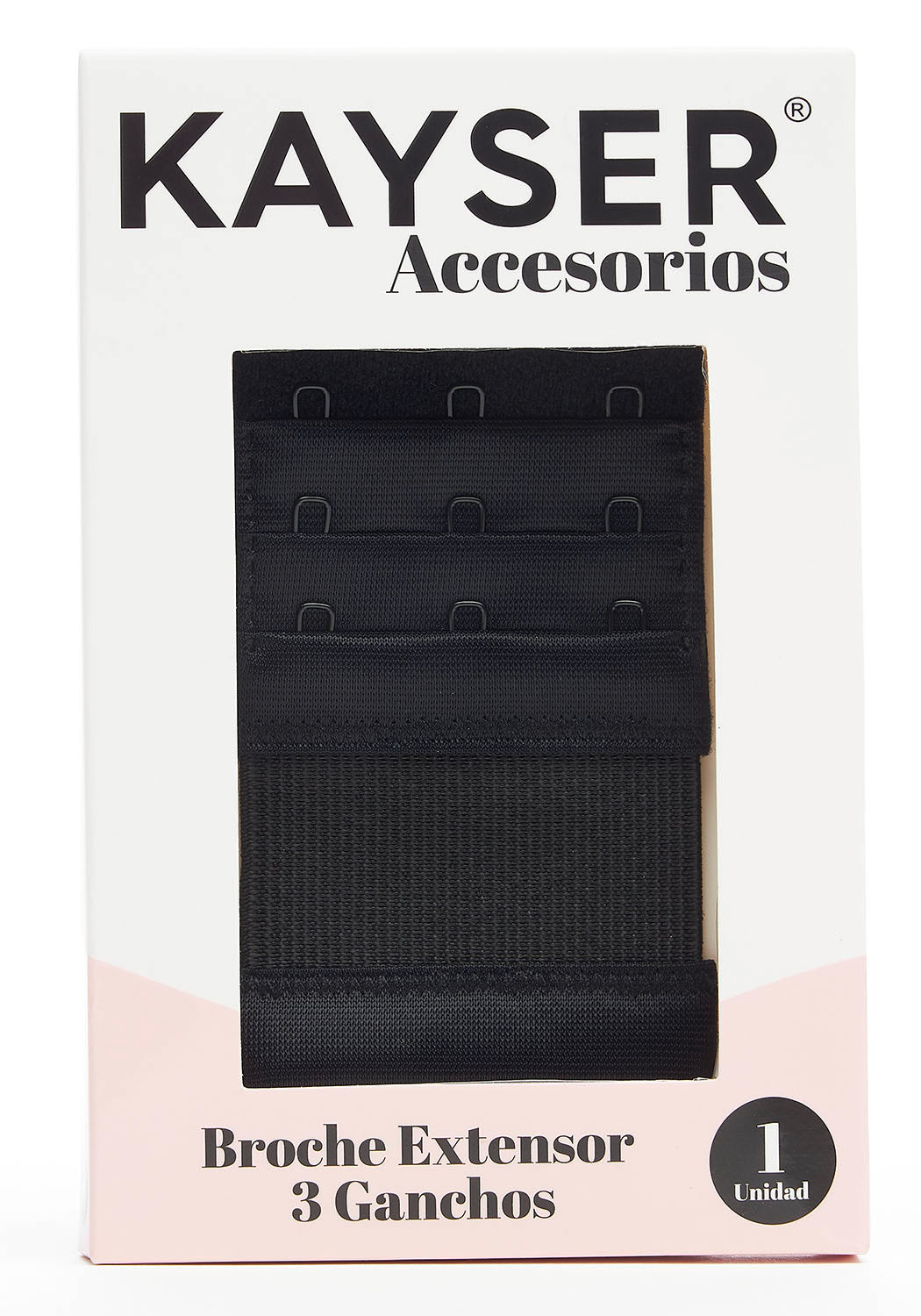 EXTENSOR DE CONTORNO CON 3 GANCHOS NEGRO DE MUJER