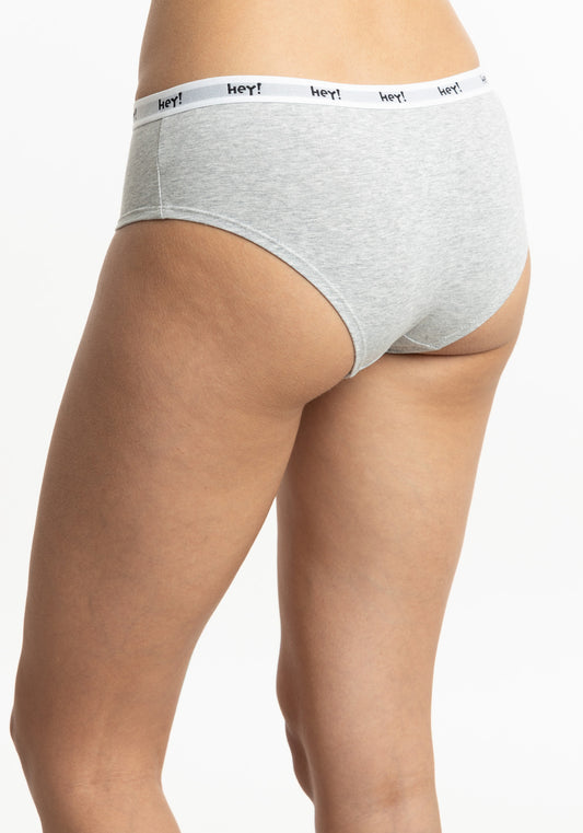 PANTALETA DE ALGODÓN HEY GRIS DE MUJER