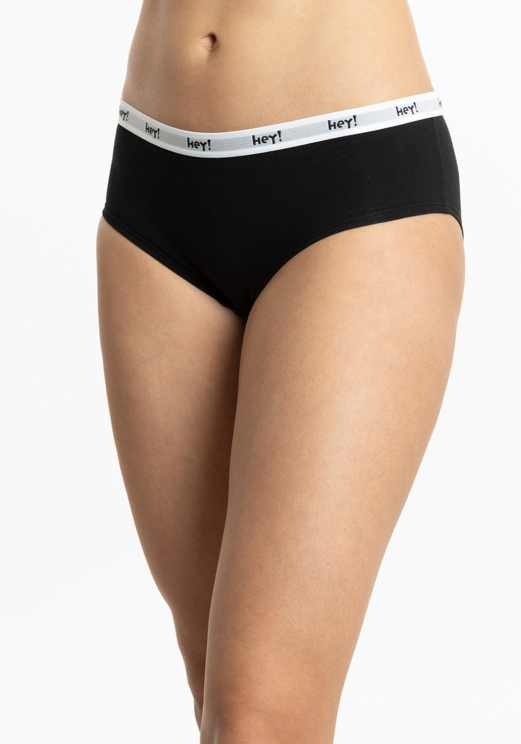PANTALETA DE ALGODÓN HEY NEGRO DE MUJER