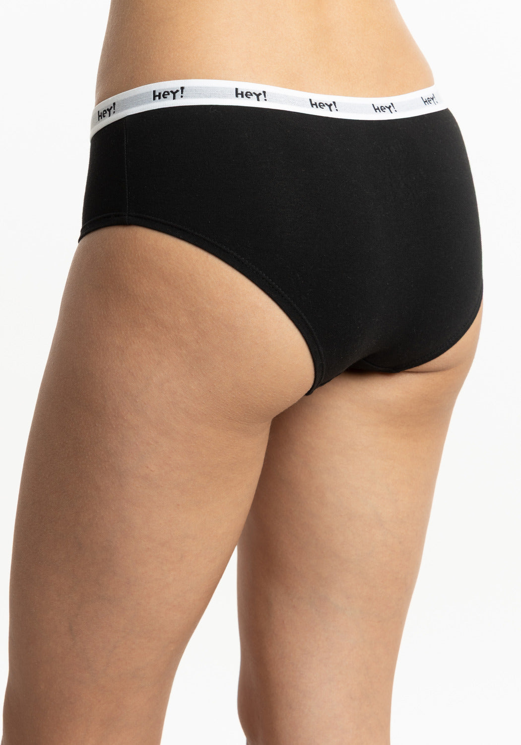 PANTALETA DE ALGODÓN HEY NEGRO DE MUJER