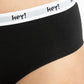 PANTALETA DE ALGODÓN HEY NEGRO DE MUJER