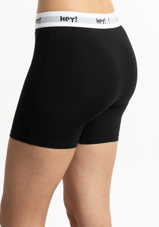 BÓXER DE MUJER ALGODÓN HEY NEGRO DE MUJER