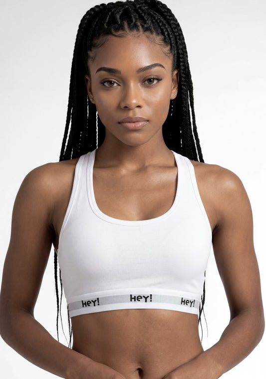 SOSTÉN PETO DE ALGODÓN HEY BLANCO DE MUJER