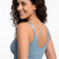 PETO SIN COSTURA HEY AZUL DE MUJER