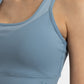 PETO DE MICROFIBRA HEY AZUL DE MUJER