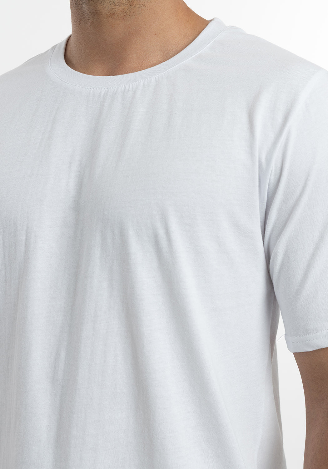 POLERA MANGA CORTA DE ALGODÓN HEY BLANCO DE HOMBRE