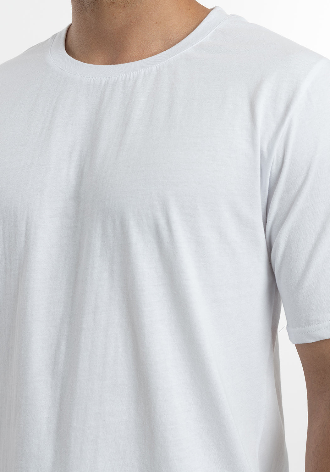 POLERA MANGA CORTA DE ALGODÓN HEY BLANCO DE HOMBRE