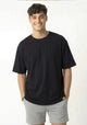 POLERA MANGA CORTA ALGODON NEGRO