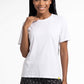 POLERA MANGA CORTA DE ALGODÓN HEY BLANCO DE MUJER