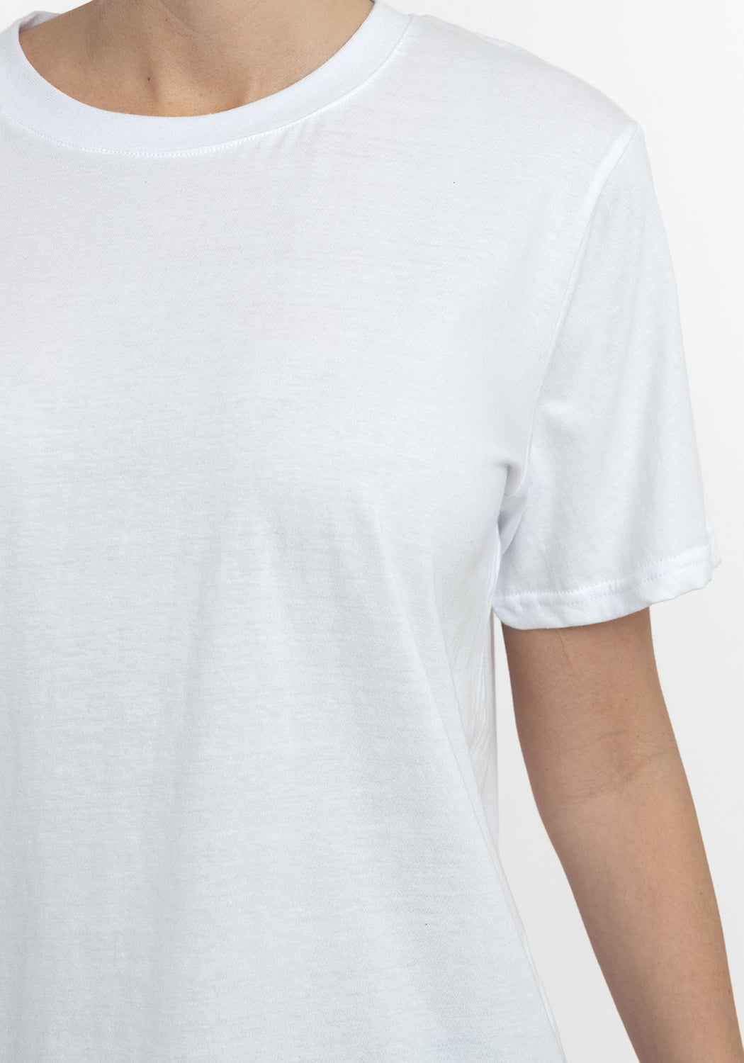 POLERA MANGA CORTA DE ALGODÓN HEY BLANCO DE MUJER