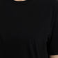 POLERA MANGA CORTA DE ALGODÓN HEY NEGRO DE MUJER