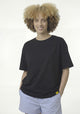 POLERA MANGA CORTA ALGODON HEY NEGRO