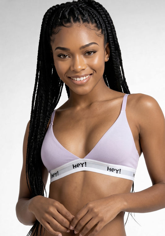 SOSTÉN CON BRALETTE ALGODÓN HEY LILA DE MUJER