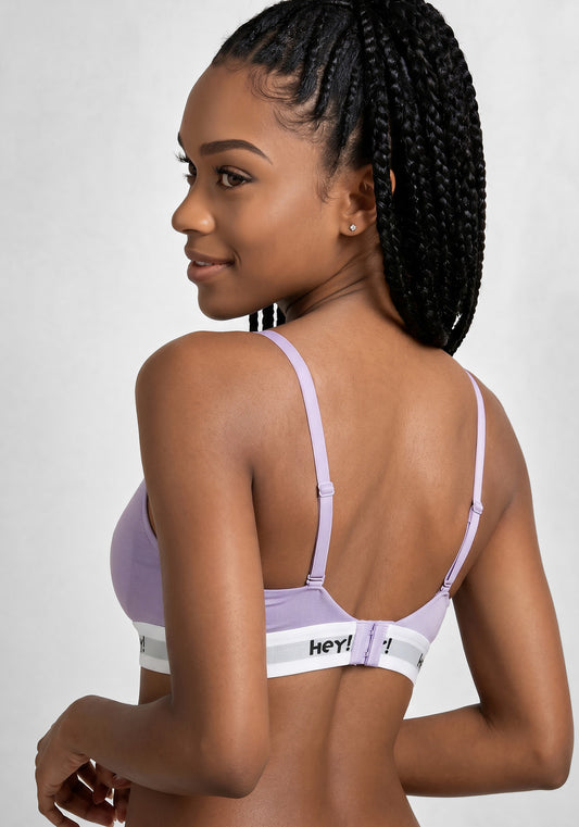 SOSTÉN CON BRALETTE ALGODÓN HEY LILA DE MUJER