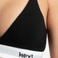 SOSTÉN CON BRALETTE ALGODÓN HEY NEGRO DE MUJER