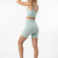 CALZA CORTA SEAMLESS HEY VERDE DE MUJER