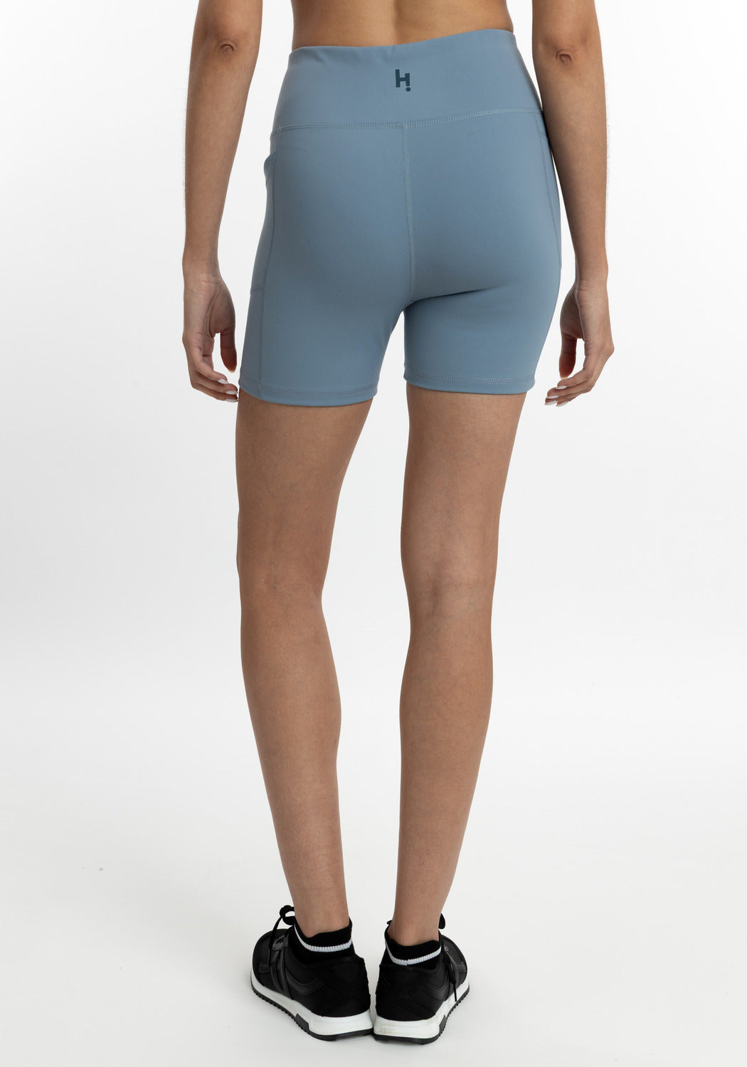 CALZA CORTA DE MICROFIBRA HEY AZUL DE MUJER