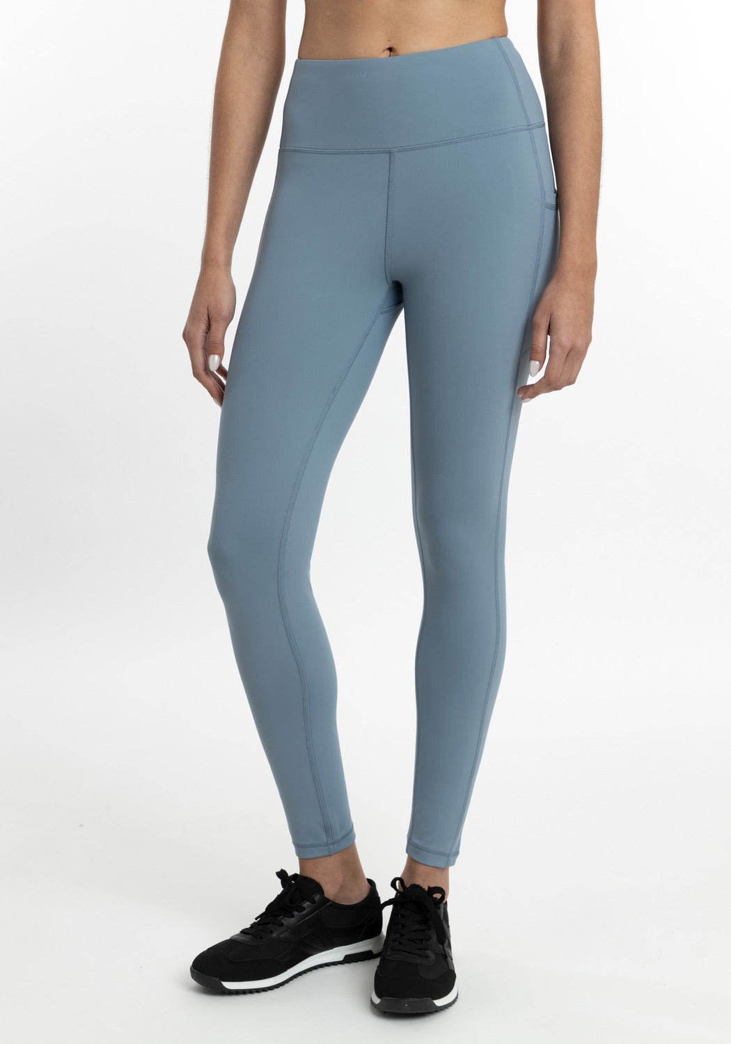 CALZA DE MICROFIBRA LARGA HEY AZUL DE MUJER