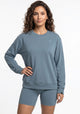 POLERON DEPORTIVO HEY AZUL DE MUJER