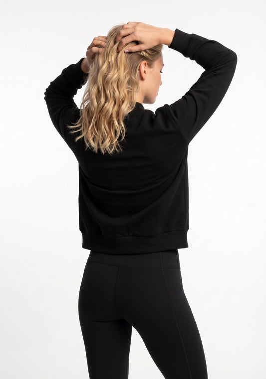 POLERON DEPORTIVO HEY NEGRO DE MUJER