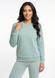 POLERON DEPORTIVO HEY VERDE DE MUJER