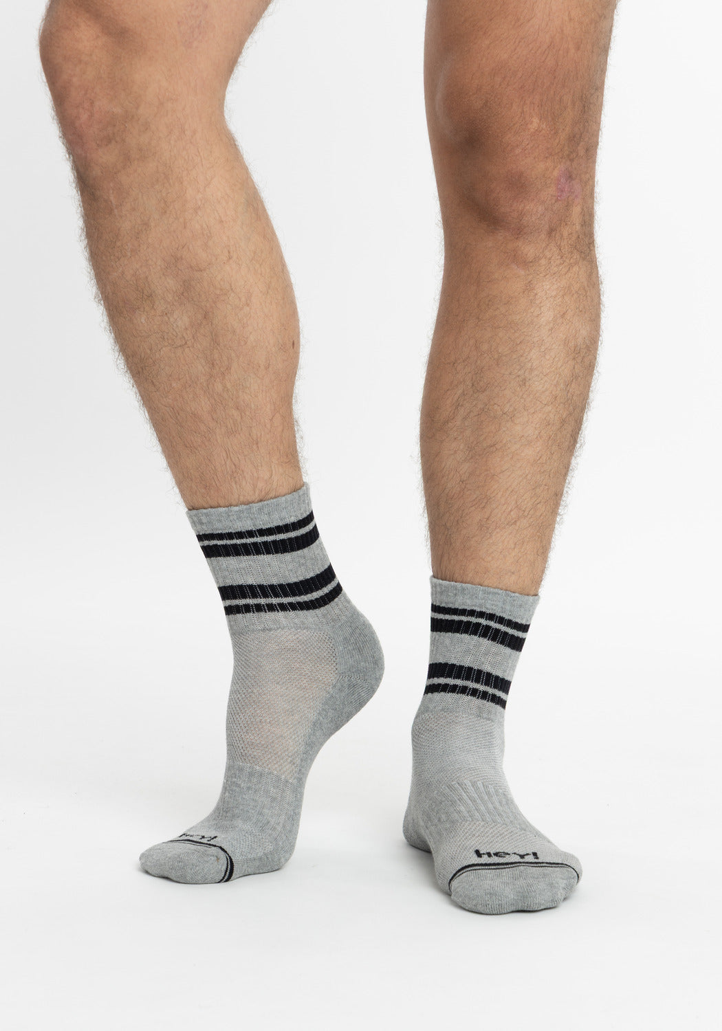 TRIPACK CALCETIN QUARTER DE ANKLE ALGODÓN HEY NEGRO DE HOMBRE