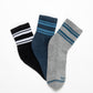 TRIPACK CALCETIN QUARTER DE ANKLE ALGODÓN HEY SURTIDO DE HOMBRE