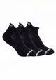 TRIPACK TOBILLEROS ALGODON NEGRO
