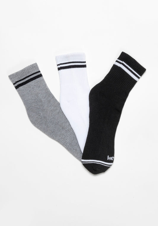 TRIPACK CALCETIN QUARTER ANKLE DE POLIESTER RECICLADO HEY SURTIDO DE HOMBRE